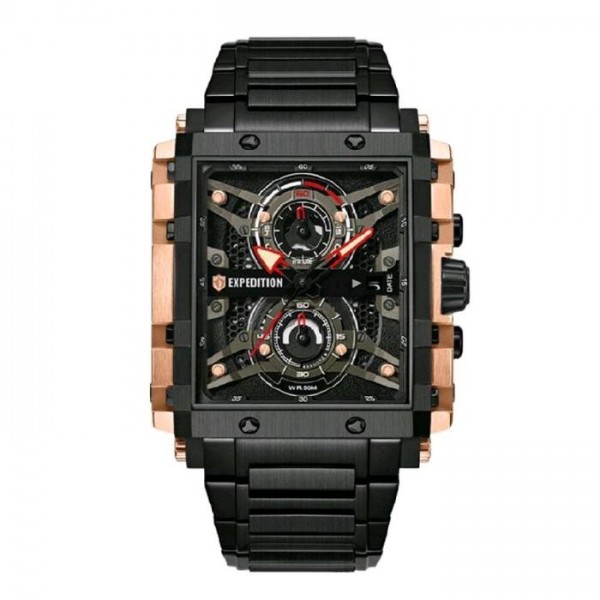 Expedition 6757 Rosegold Black Steel New MCBBRBA1